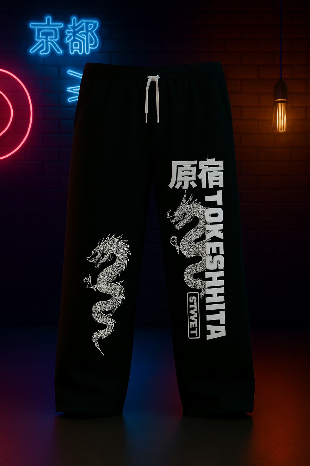 Tokyo Dragon Baggy Pants by ModeGenZ 🐉