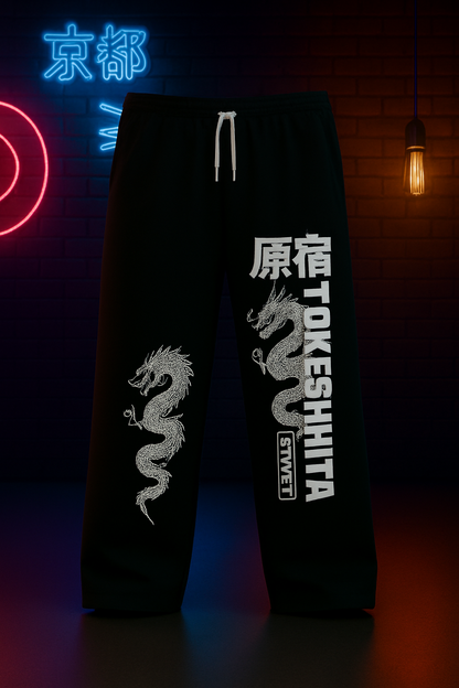 Tokyo Dragon Baggy Pants by ModeGenZ 🐉