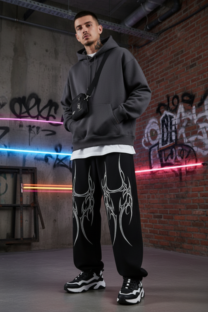 Phantom Spikes Baggy Pants by ModeGenZ