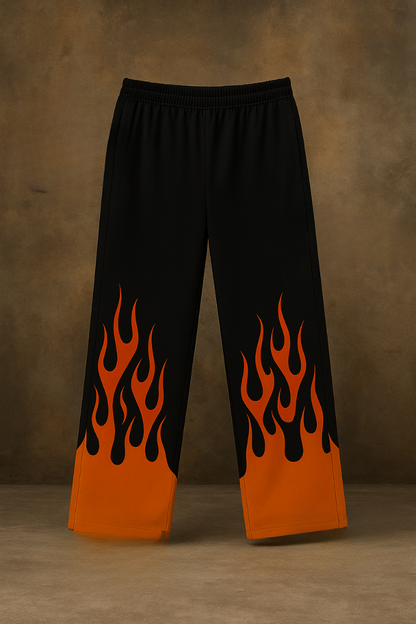 Inferno fire Flame Baggy Pants by ModeGenZ
