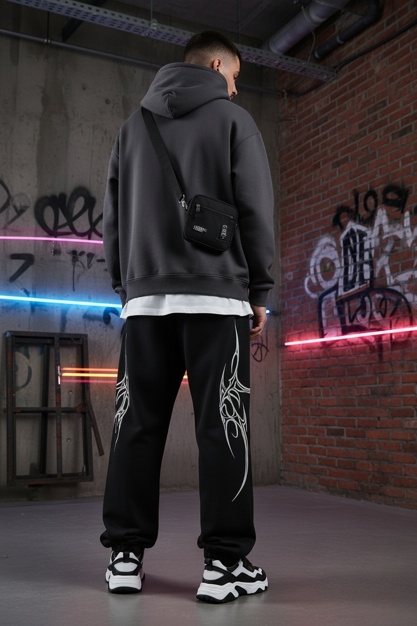 Phantom Spikes Baggy Pants by ModeGenZ